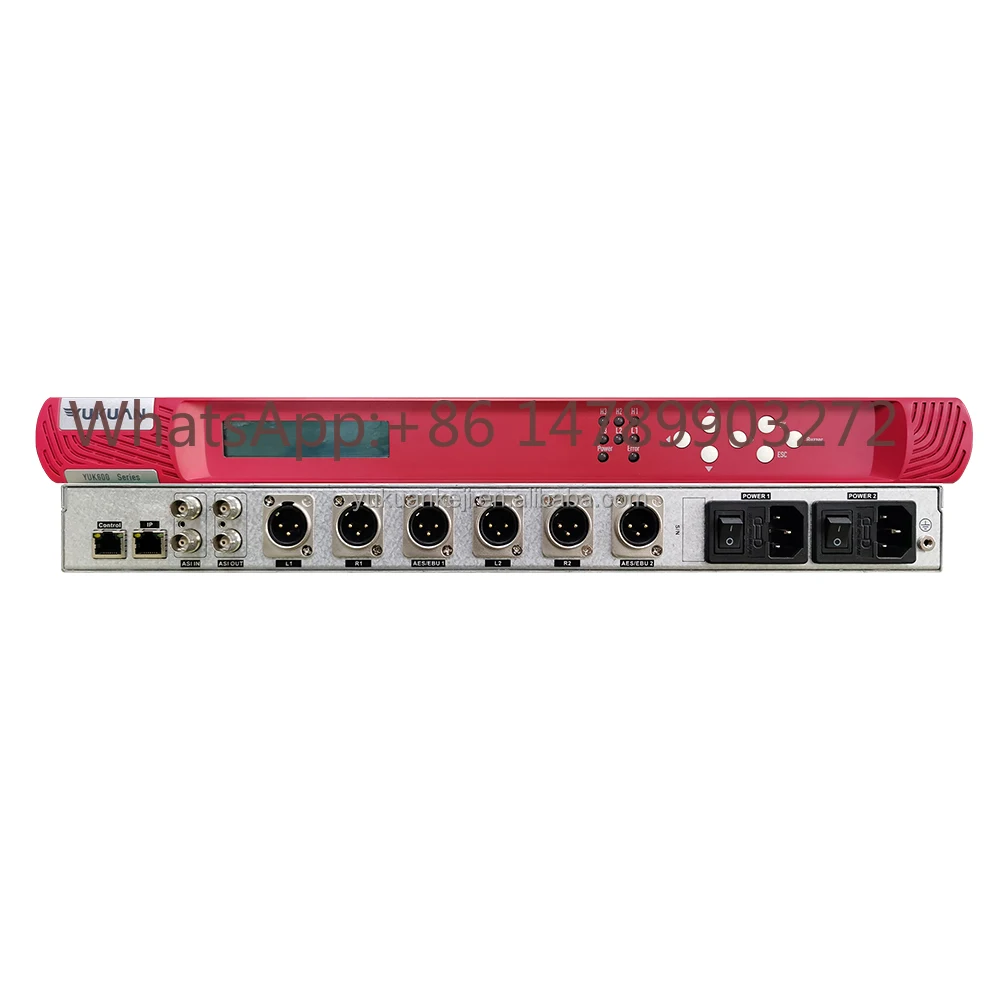 Broadcasting Equipment Radio Station 2 Channel Audio to IP Encoder Decoder with ASI Support Dual Power Supply RTP UDP Protocol
Broadcasting Equipment Radio Station 2 Channel Audio to IP Encoder Decoder with ASI Support Dual Power Supply RTP UDP Protocol