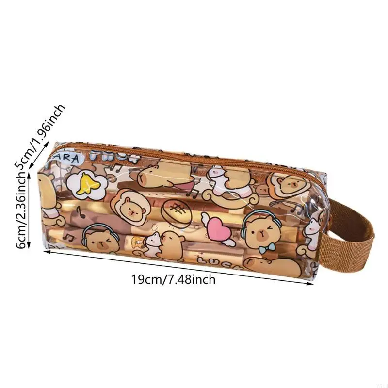 Y5LB Cartoon Clear Pencil Case Water Resistant Pen Pouches Zippered Pen Pencil Bag
Y5LB Cartoon Clear Pencil Case Water Resistant Pen Pouches Zippered Pen Pencil Bag