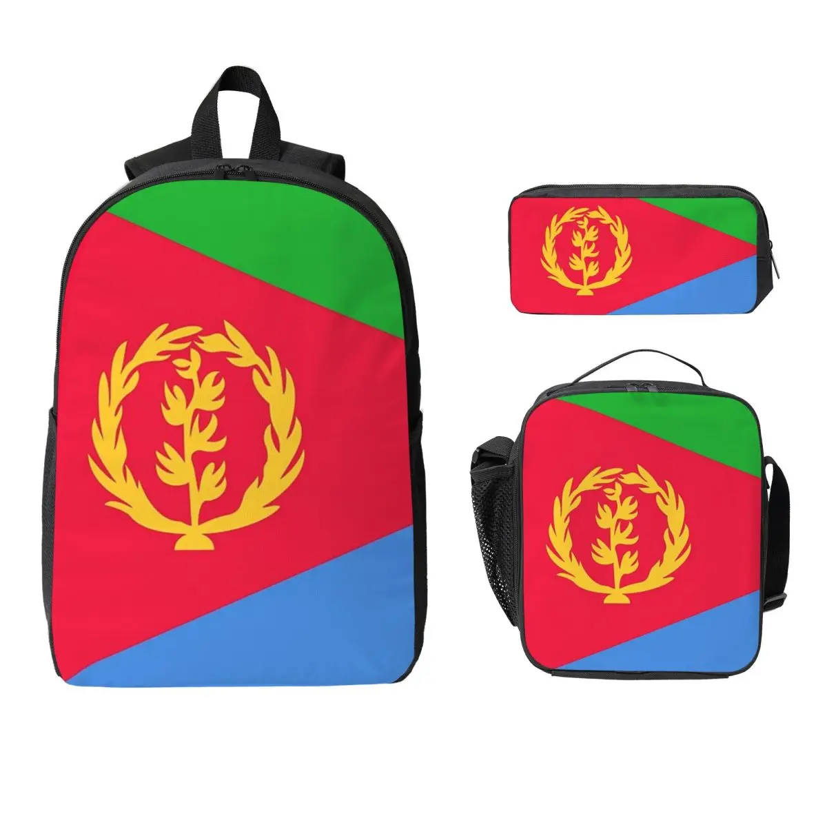 Eritrea Flag Proud Eritrean Backpack Boys Girls BookBag School Bag Computer Shoulder Bags 3ps Insulated Lunch Bag Pencil Case
Eritrea Flag Proud Eritrean Backpack Boys Girls BookBag School Bag Computer Shoulder Bags 3ps Insulated Lunch Bag Pencil Case