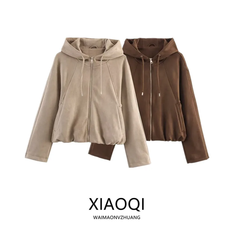 Fall 2025 New Women's Faux Suede Pilot Jaet Outerwear 638240 ort Coat European Sle Ladies Faion Soft Material
Fall 2025 New Women's Faux Suede Pilot Jaet Outerwear 638240 ort Coat European Sle Ladies Faion Soft Material