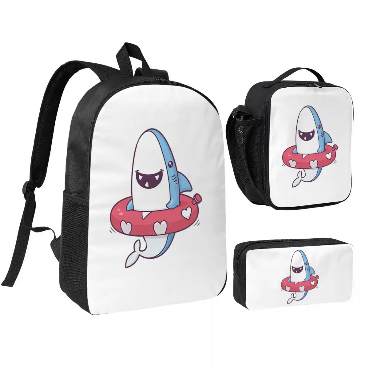 Shark Summer Fun Backpack Boys Girls BookBag School Bag Shoulder Bags 3ps Insulated Lunch Bag Pencil Case
Shark Summer Fun Backpack Boys Girls BookBag School Bag Shoulder Bags 3ps Insulated Lunch Bag Pencil Case