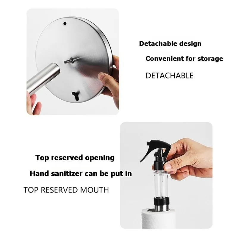 Paper Towel Holder With Spray Bottle And Phone Holder-For Kitchen Decor& Accessories-Paper Towel Holder Countertop Mounting
Paper Towel Holder With Spray Bottle And Phone Holder-For Kitchen Decor& Accessories-Paper Towel Holder Countertop Mounting