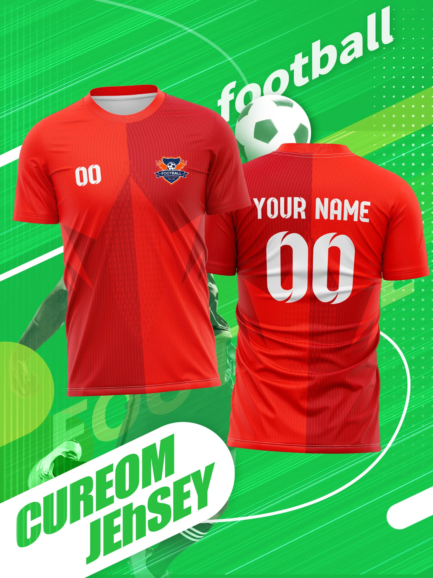 Custom Photo Name Number Soccer Jersey Optimized Performance Intense Sport Activity Gear
Custom Photo Name Number Soccer Jersey Optimized Performance Intense Sport Activity Gear