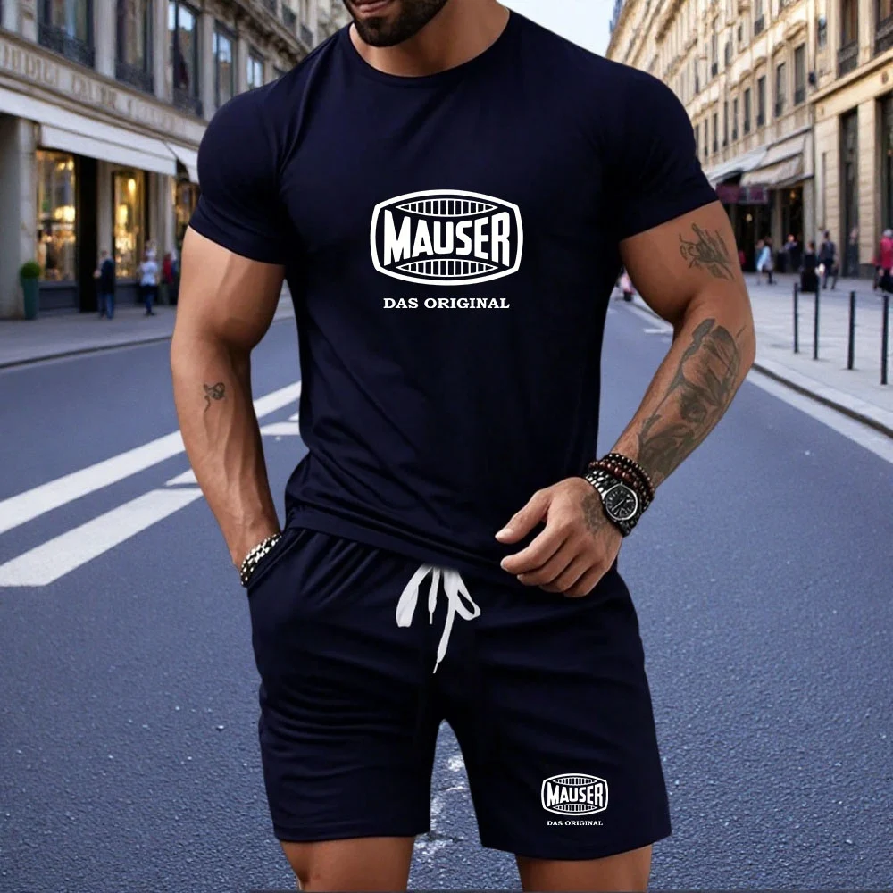 Men's Summer T-Shirt and Shorts Set Casual Relaxed Fit Sporty Crew Neck Short-Sleeve T-Shirt Paris Letter Print Two-Piece Set
Men's Summer T-Shirt and Shorts Set Casual Relaxed Fit Sporty Crew Neck Short-Sleeve T-Shirt Paris Letter Print Two-Piece Set