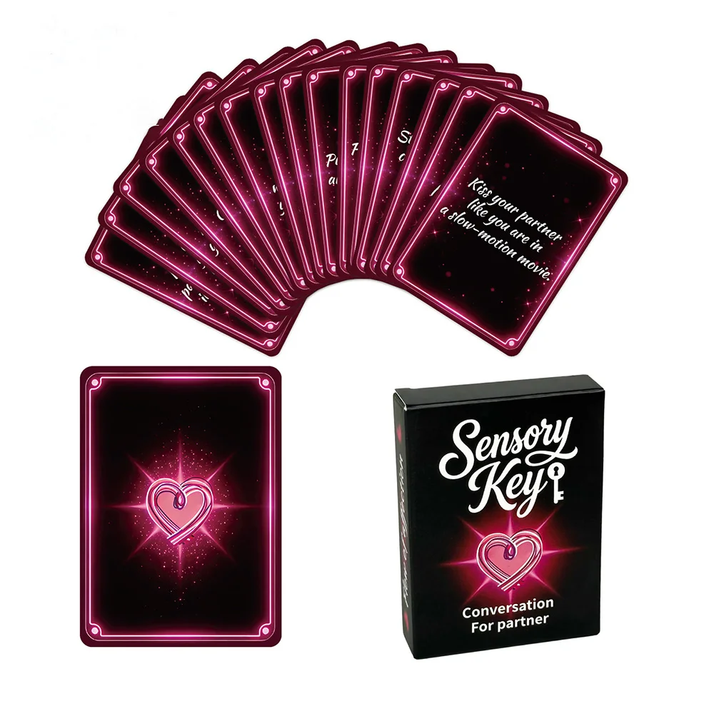 Sensory Keys Couple Conversation Cards (9.0 x 6.7 cm), 50 Seductive Date Night Game Cards, Adult Stimulating Game Prop Cards
Sensory Keys Couple Conversation Cards (9.0 x 6.7 cm), 50 Seductive Date Night Game Cards, Adult Stimulating Game Prop Cards