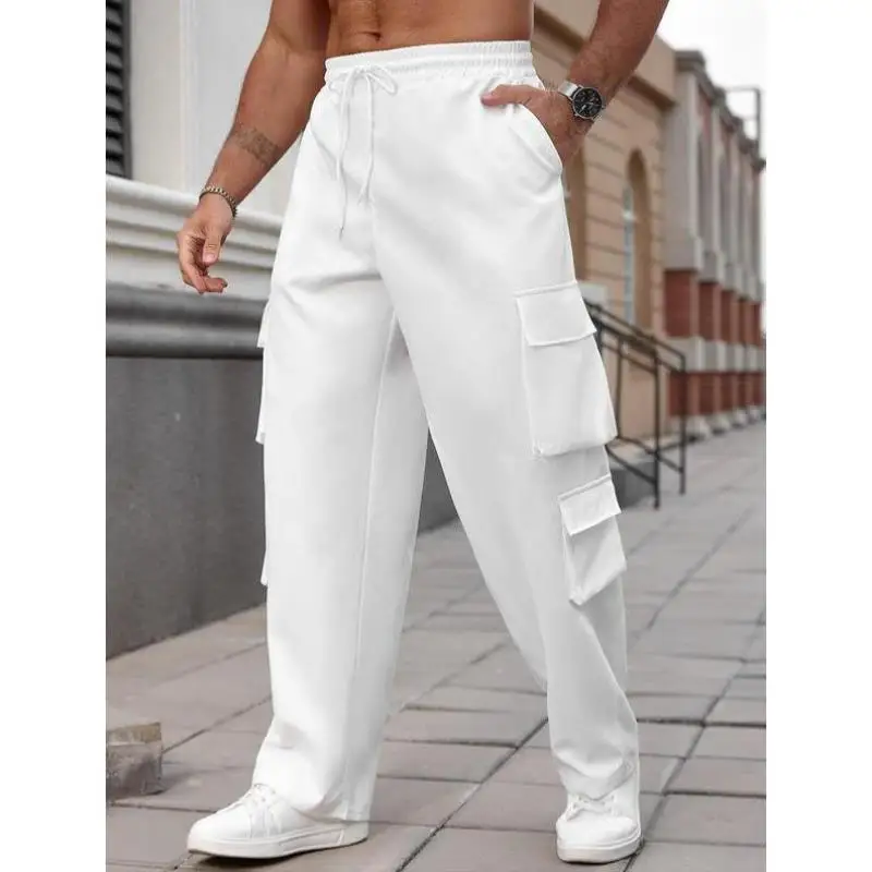 Casual Cargo Pants Pure Color Waist Dstring kets Workwear Straight Leg ex PVC Material Winter Collection
Casual Cargo Pants Pure Color Waist Dstring kets Workwear Straight Leg ex PVC Material Winter Collection