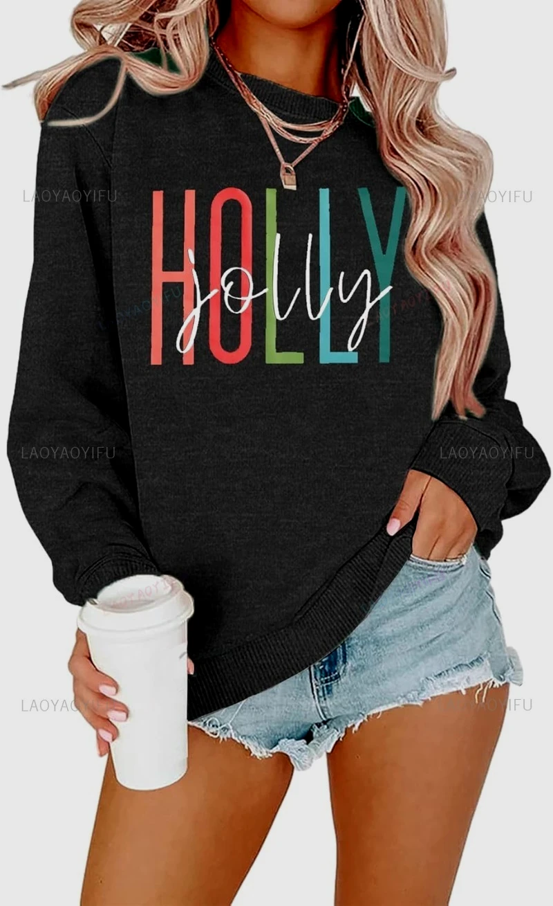 Women Merry Christmas Sweatshirts Holly Jolly Christmas Tree Crewneck Graphic Sweater Pullover Thermal Shirt Hoodies Women
Women Merry Christmas Sweatshirts Holly Jolly Christmas Tree Crewneck Graphic Sweater Pullover Thermal Shirt Hoodies Women