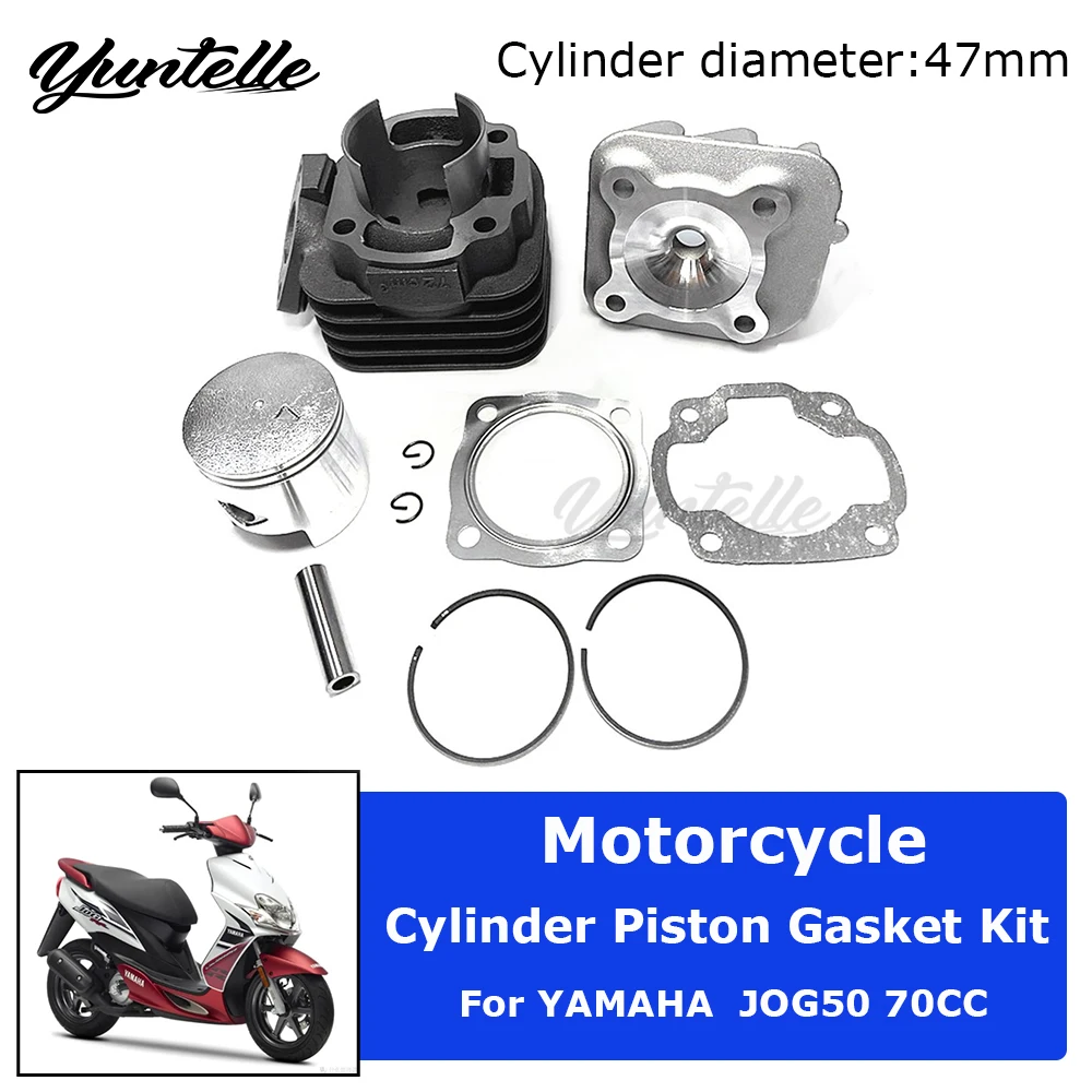 47mm Engine Cylinder Piston Rings Gasket Kit For YAMAHA JOG50 JOG 50 Modified 70cc Two-stroke Motorcycle Accessories Head Gasket
47mm Engine Cylinder Piston Rings Gasket Kit For YAMAHA JOG50 JOG 50 Modified 70cc Two-stroke Motorcycle Accessories Head Gasket