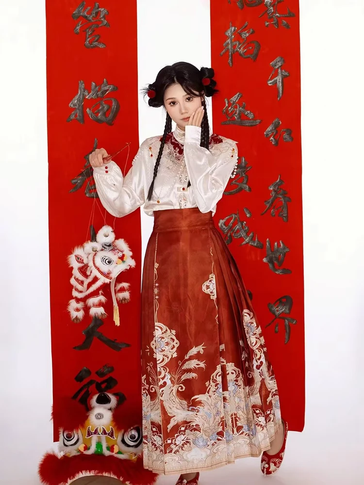 New Chinese Style Wedding Dress Hanfu Ma Face Skirt Photography Costume for Studio Shoots And Wedding Return Visit
New Chinese Style Wedding Dress Hanfu Ma Face Skirt Photography Costume for Studio Shoots And Wedding Return Visit