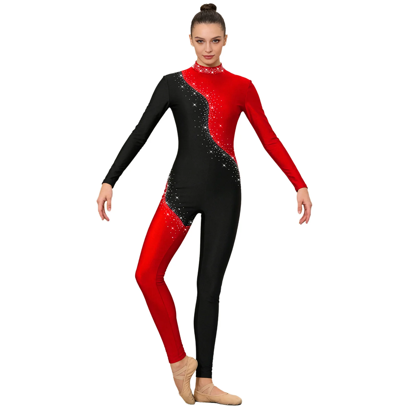 Womens Yoga Skating Leotard Bodysuit Long Sleeve Ballet Artistic Gymnastics Jumpsuit Ballet Dancewear Full Body Unitard Jumpsuit
Womens Yoga Skating Leotard Bodysuit Long Sleeve Ballet Artistic Gymnastics Jumpsuit Ballet Dancewear Full Body Unitard Jumpsuit