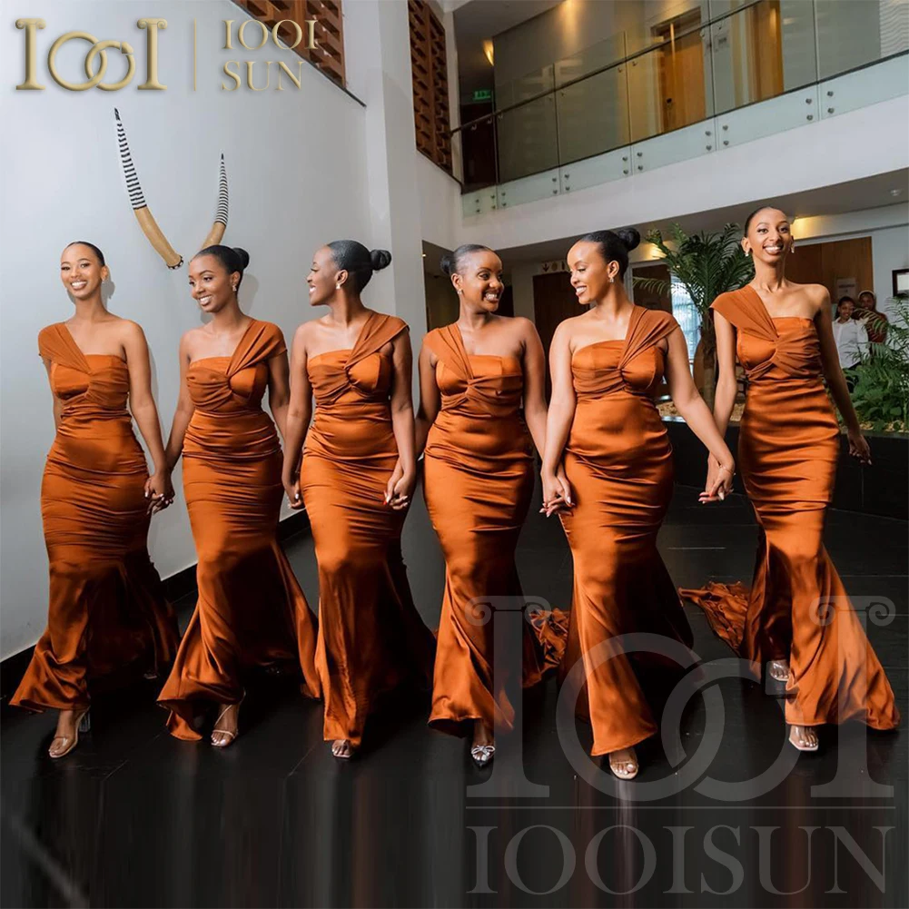 IOOISUN Customized Burnt Orange Satin Bridesmaid Dresses One Shoulder Formal Gowns for Weddings Guest Weddings Party Dress Robe
IOOISUN Customized Burnt Orange Satin Bridesmaid Dresses One Shoulder Formal Gowns for Weddings Guest Weddings Party Dress Robe