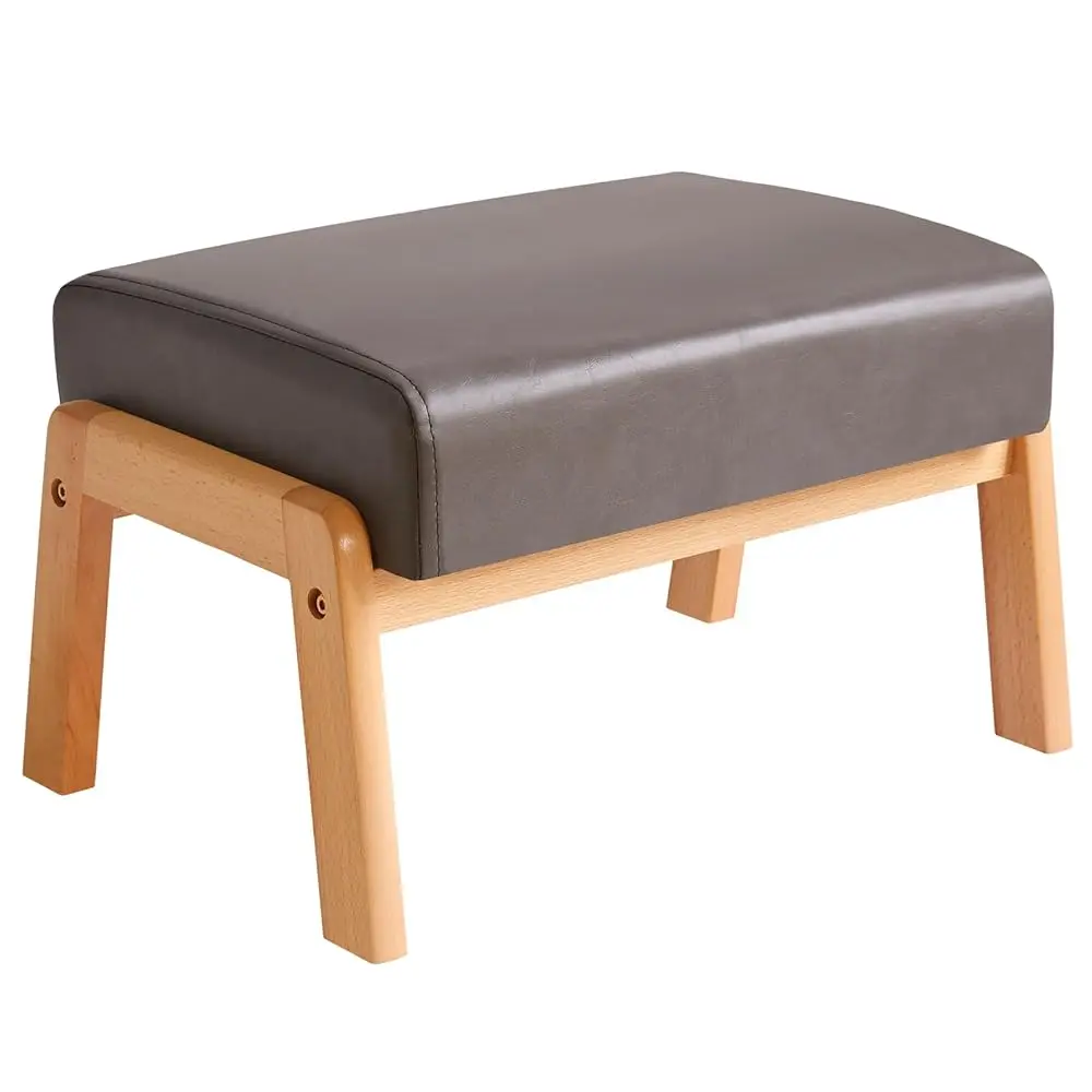 10.2” H Small Foot Stool Ottoman, Rec Pu Faux Leather Foot Rest With Padded Seat And Wood Legs, Modern Accent Ottoman Foot Rest
10.2” H Small Foot Stool Ottoman, Rec Pu Faux Leather Foot Rest With Padded Seat And Wood Legs, Modern Accent Ottoman Foot Rest