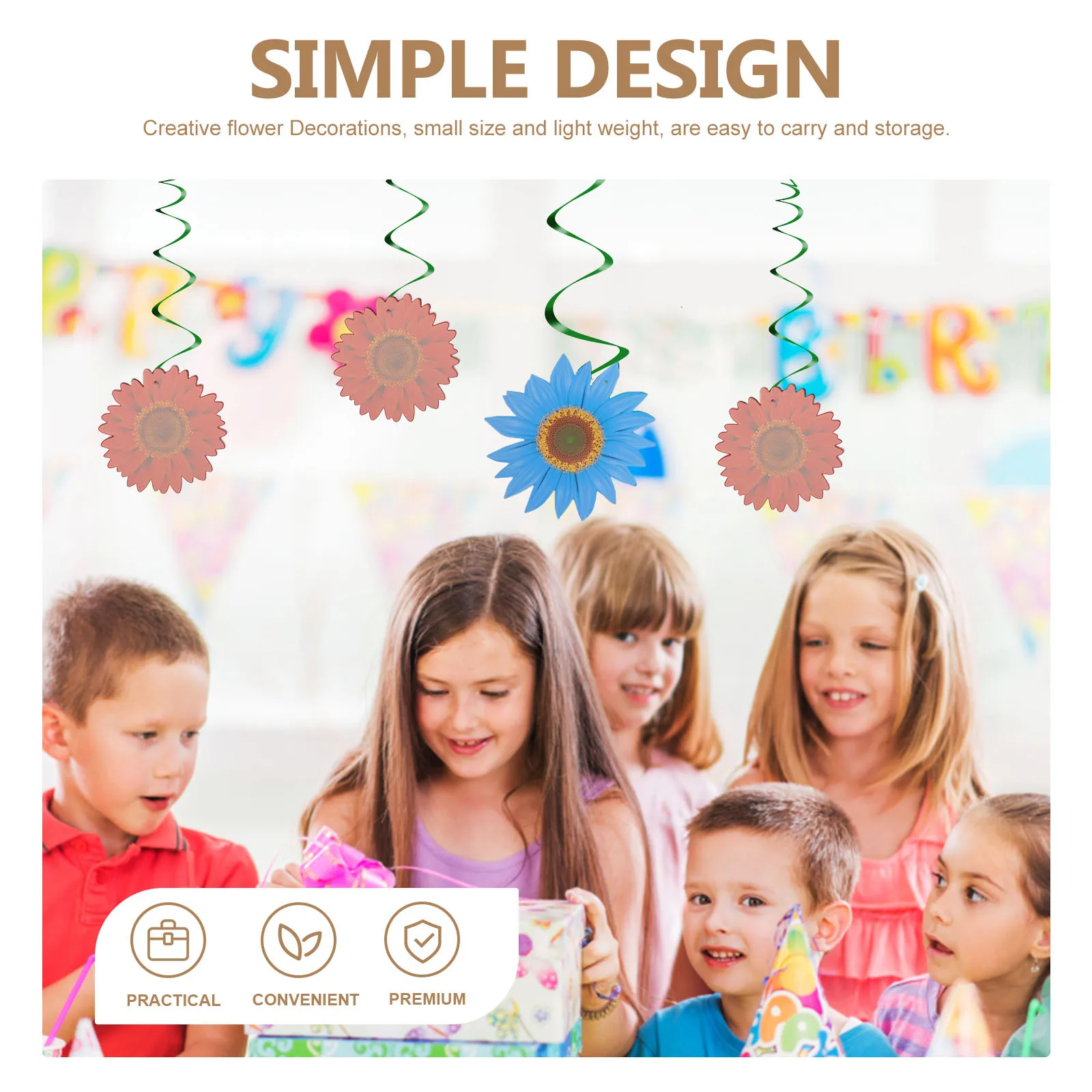 12 Pcs Decoration Sunflower Ornament Spring Birthday Decorations Party Ceiling Theme Hanging Swirls
12 Pcs Decoration Sunflower Ornament Spring Birthday Decorations Party Ceiling Theme Hanging Swirls