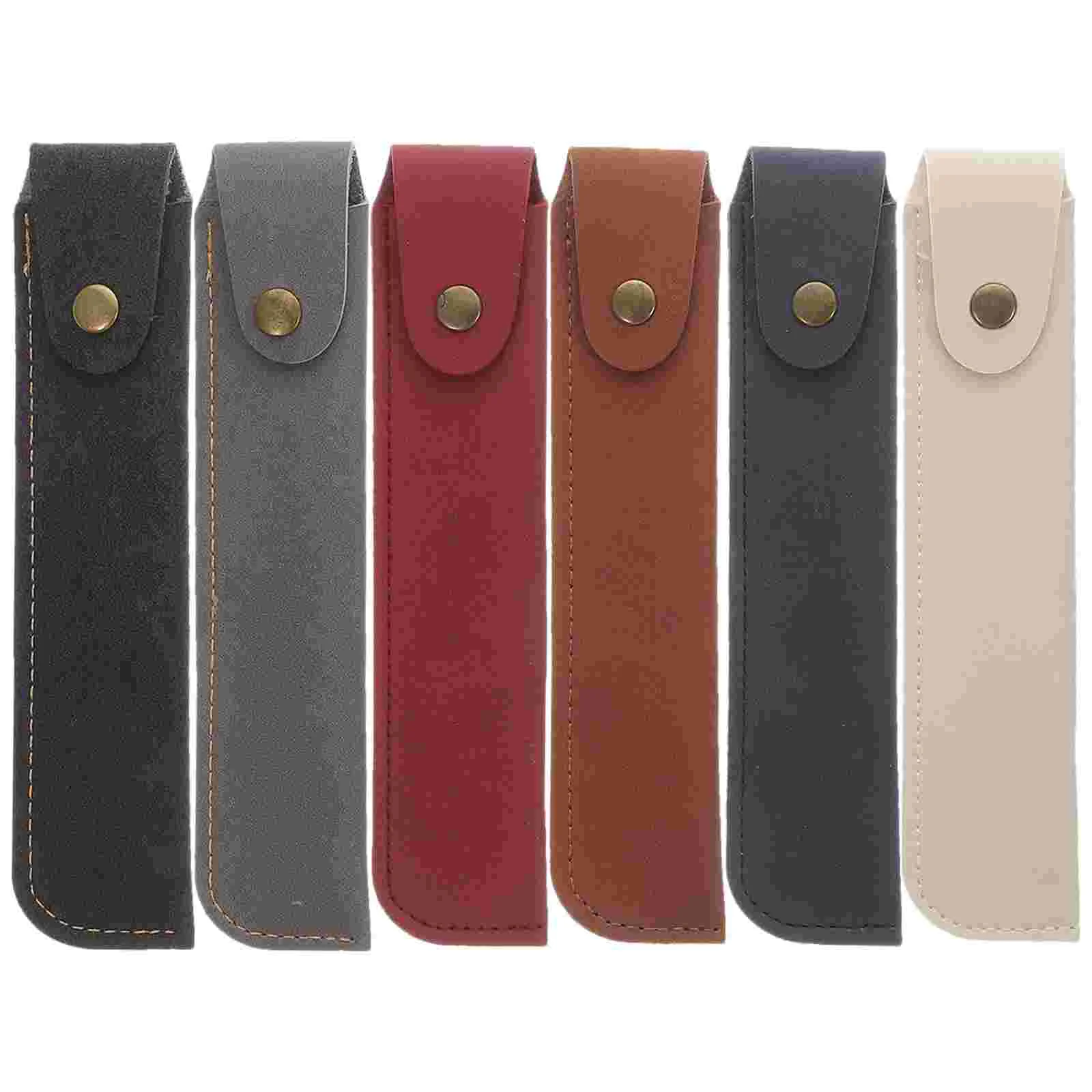 6 Pcs Pen Case Single Fountain Pouch Holder Wallet Sleeve Protective Cover Pu Pencil
6 Pcs Pen Case Single Fountain Pouch Holder Wallet Sleeve Protective Cover Pu Pencil
