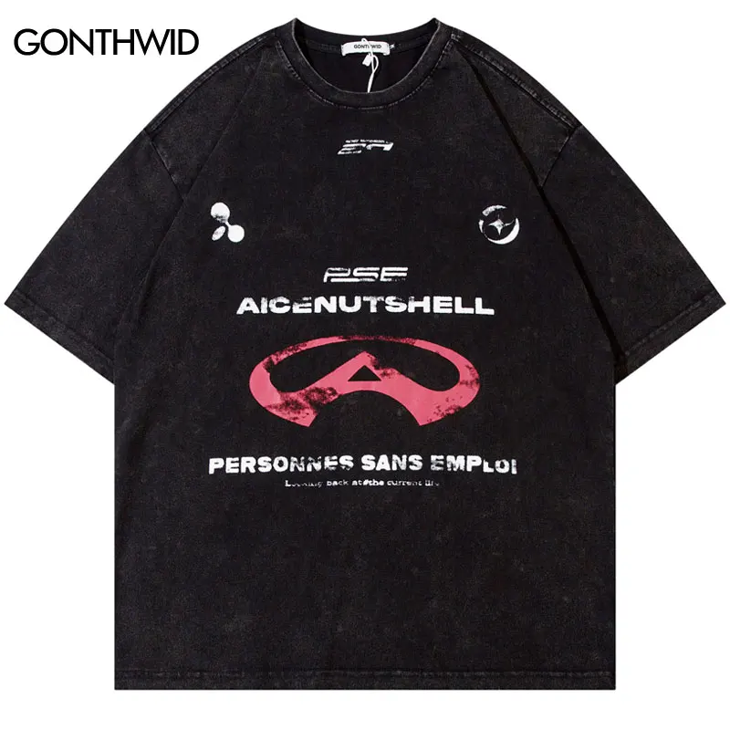Vintage Tshirt Streetwear Hip Hop Letter Print Washed T-Shirt Harajuku Loose Punk Gothic Oversized Shirts 2024 Men Casual Tops
Vintage Tshirt Streetwear Hip Hop Letter Print Washed T-Shirt Harajuku Loose Punk Gothic Oversized Shirts 2024 Men Casual Tops
