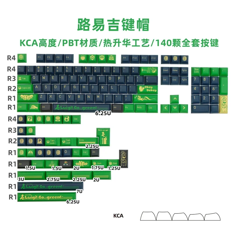 KCA Height Keycap PBT Sublimation Mechanical Keyboard Keys Animation Ball Cap Full Set
KCA Height Keycap PBT Sublimation Mechanical Keyboard Keys Animation Ball Cap Full Set