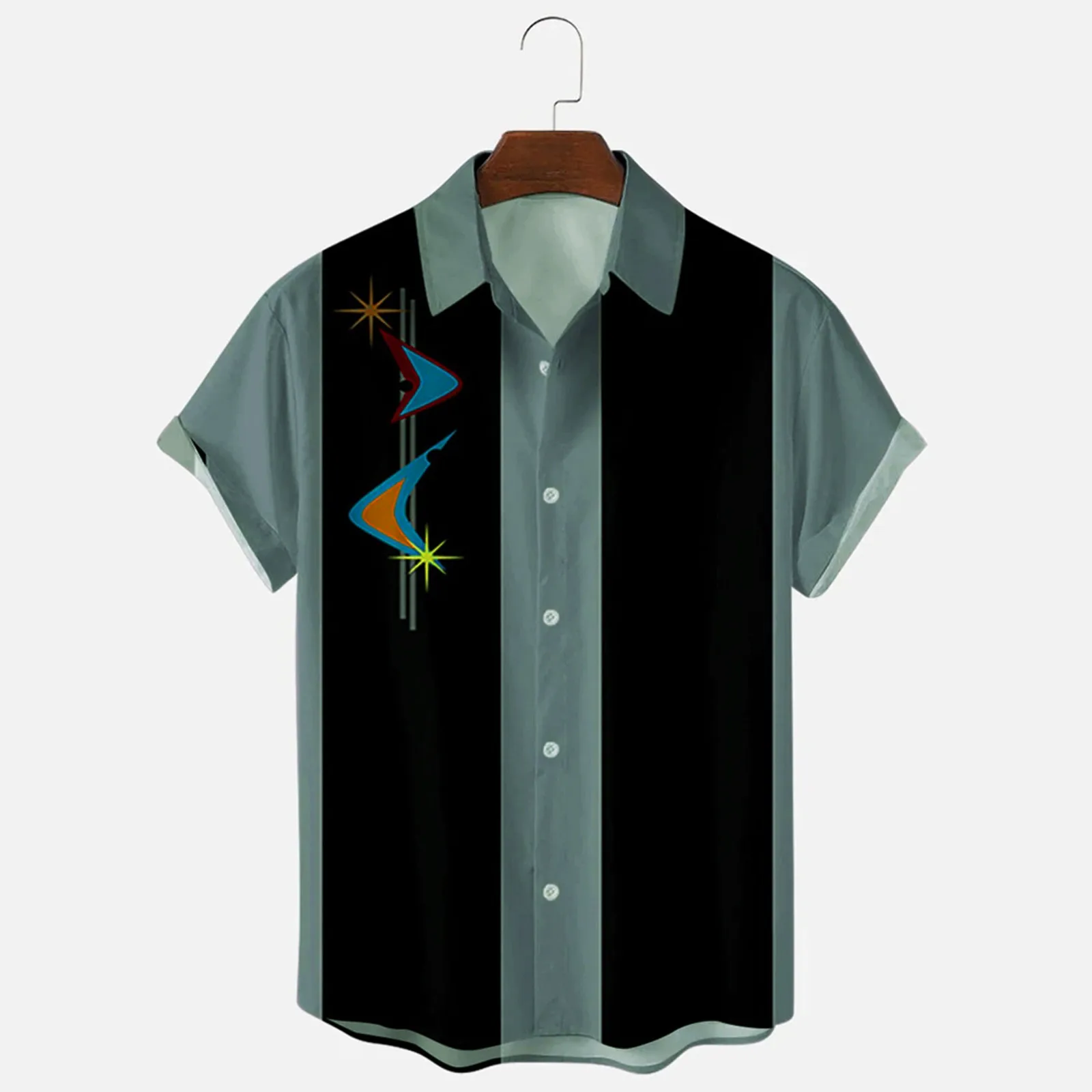 Men's Trend Popular Casual Printing Loose Short-Sleeved Lapel Shirt Slim New Fashionable and Comfortable Versatile Men's Shirts
Men's Trend Popular Casual Printing Loose Short-Sleeved Lapel Shirt Slim New Fashionable and Comfortable Versatile Men's Shirts