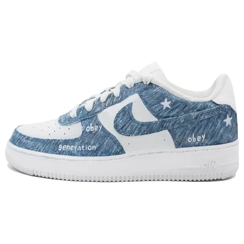 【Customize】Nike Air Force 1 Skateboarding Shoes Men Low-top Blue/White Sneakers shoes CW2288-111
【Customize】Nike Air Force 1 Skateboarding Shoes Men Low-top Blue/White Sneakers shoes CW2288-111