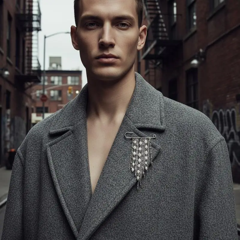 Women Pearl Chain Brooch with Tassels Stylish Wardrobe Pin Waist Pant Elegant Bag Pendant for Casual or Work Look
Women Pearl Chain Brooch with Tassels Stylish Wardrobe Pin Waist Pant Elegant Bag Pendant for Casual or Work Look