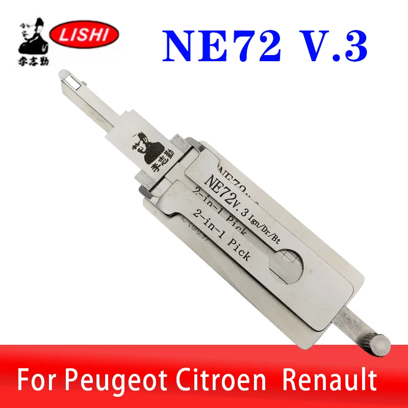 NE72 LISHI 2in1 For Peugeot Citroen Renault Decoder Car Door Open tool Lock Pcik tool Locksmiths tool
NE72 LISHI 2in1 For Peugeot Citroen Renault Decoder Car Door Open tool Lock Pcik tool Locksmiths tool