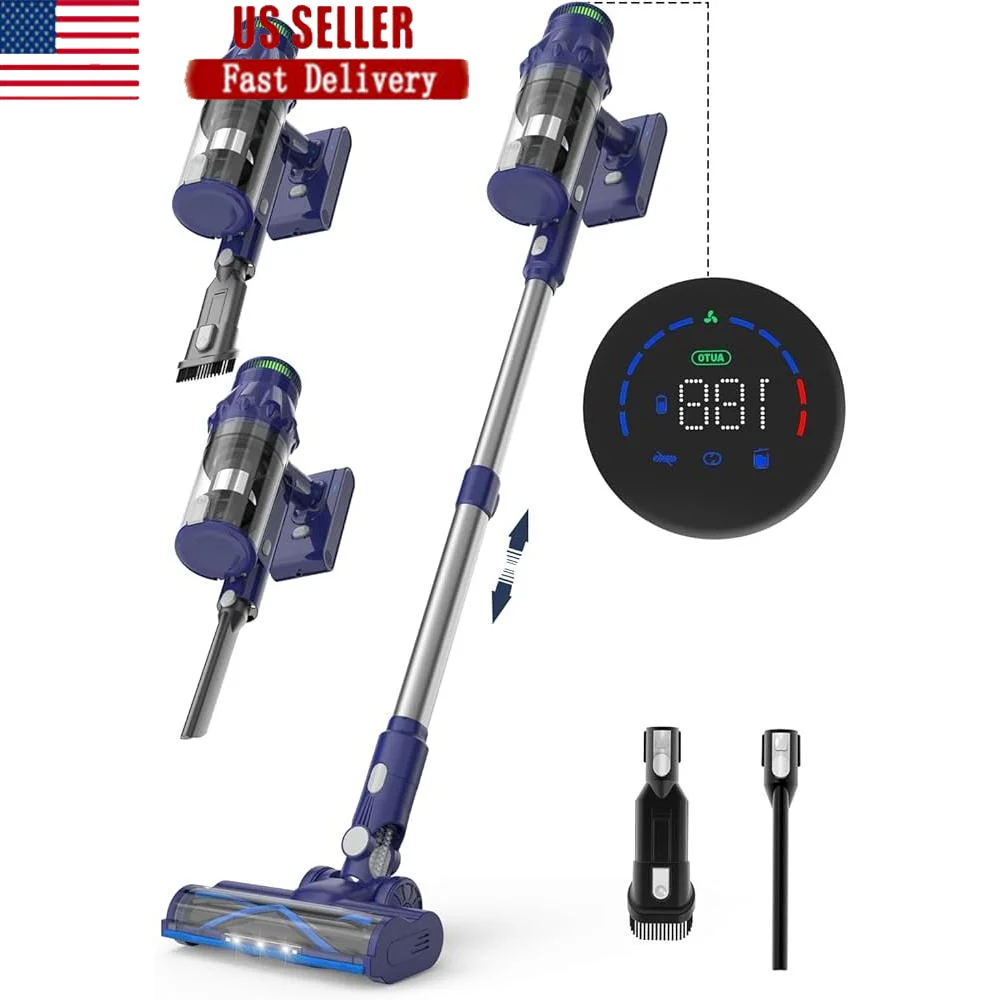 Cordless Vacuum Cleaner 38000Pa 450W Brushless Motor 60Min Runtime LED Touch Screen 8in1 Handheld Stick High Efficiency HEPA
Cordless Vacuum Cleaner 38000Pa 450W Brushless Motor 60Min Runtime LED Touch Screen 8in1 Handheld Stick High Efficiency HEPA