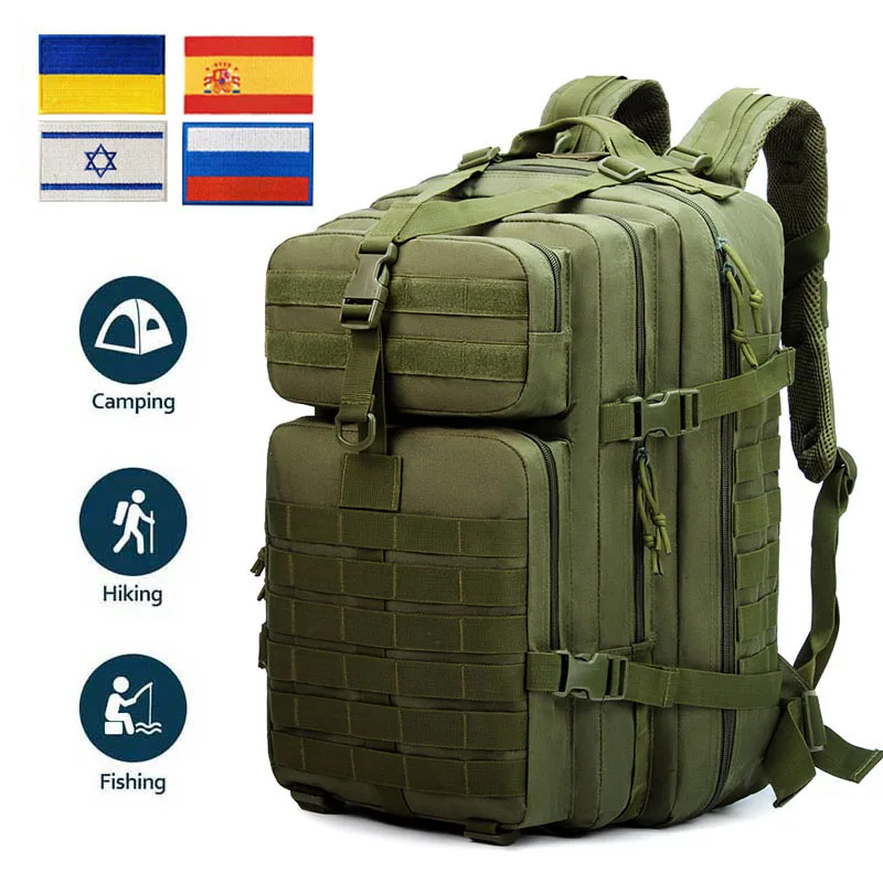 Тактический Рюкзак MOLLE 3P, дорожная сумка 30 л/50 л, водонепроницаемые армейские уличные сумки для кемпинга, походов и охоты
Тактический Рюкзак MOLLE 3P, дорожная сумка 30 л/50 л, водонепроницаемые армейские уличные сумки для кемпинга, походов и охоты