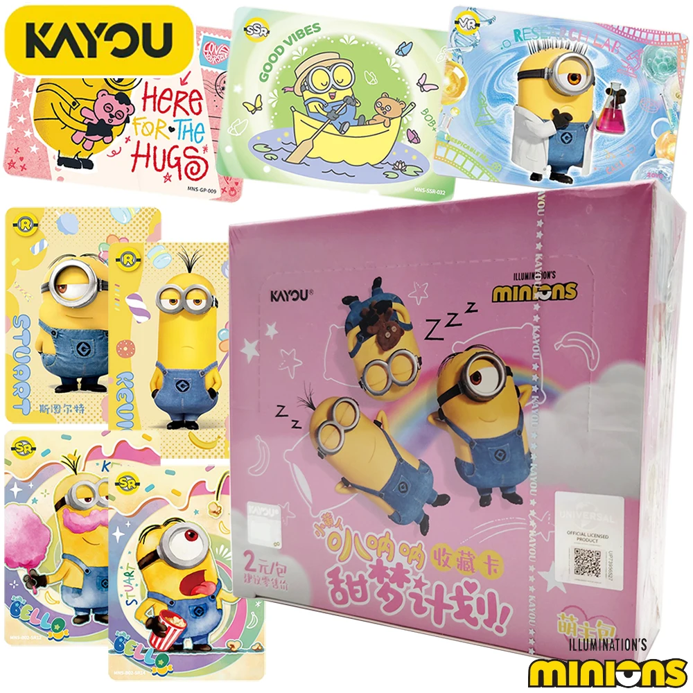 New Genuine KAYOU Minions Collection Card Children's Birthday Party Entertainment Card Popular Comedy Cartoon Star Creative Toy
New Genuine KAYOU Minions Collection Card Children's Birthday Party Entertainment Card Popular Comedy Cartoon Star Creative Toy
