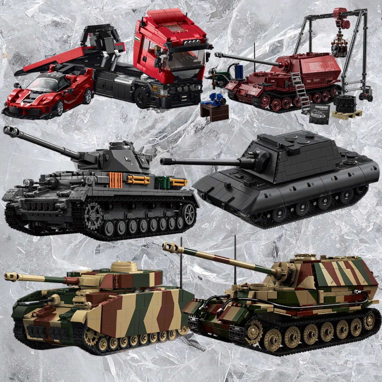 E-100 Heavy Tank Assembly Building Blocks C ollectible Model MOC Creative Toy Series Tank Model DIY Assembly Kit Birthday Gifts
E-100 Heavy Tank Assembly Building Blocks C ollectible Model MOC Creative Toy Series Tank Model DIY Assembly Kit Birthday Gifts