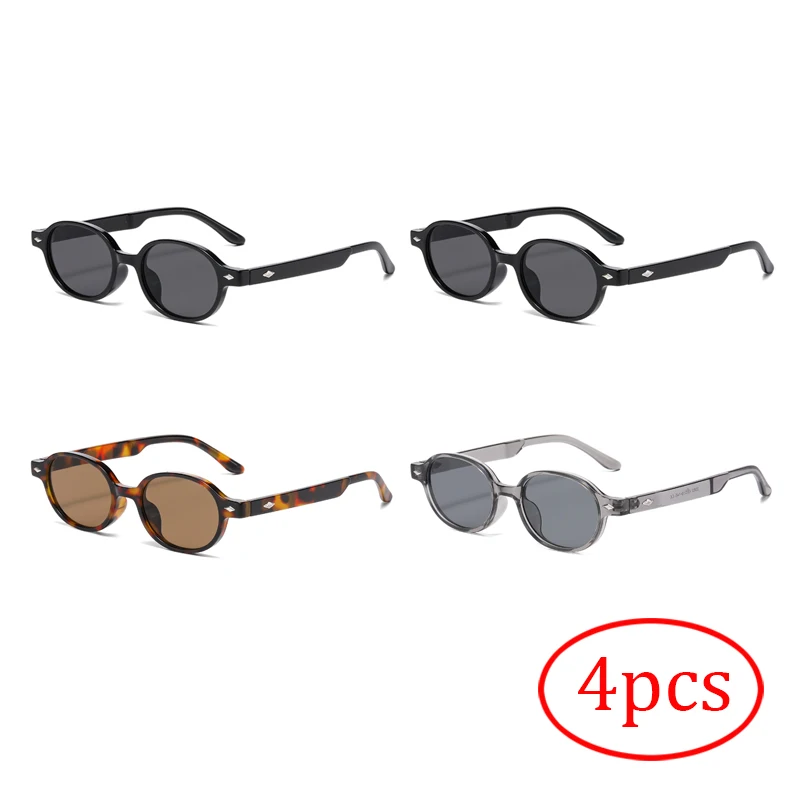 4 Multi Piece Set Fashionable Oval Small Frame Personalized Sunglasses Beach Parties Men's And Women's Street Sunglasses
4 Multi Piece Set Fashionable Oval Small Frame Personalized Sunglasses Beach Parties Men's And Women's Street Sunglasses
