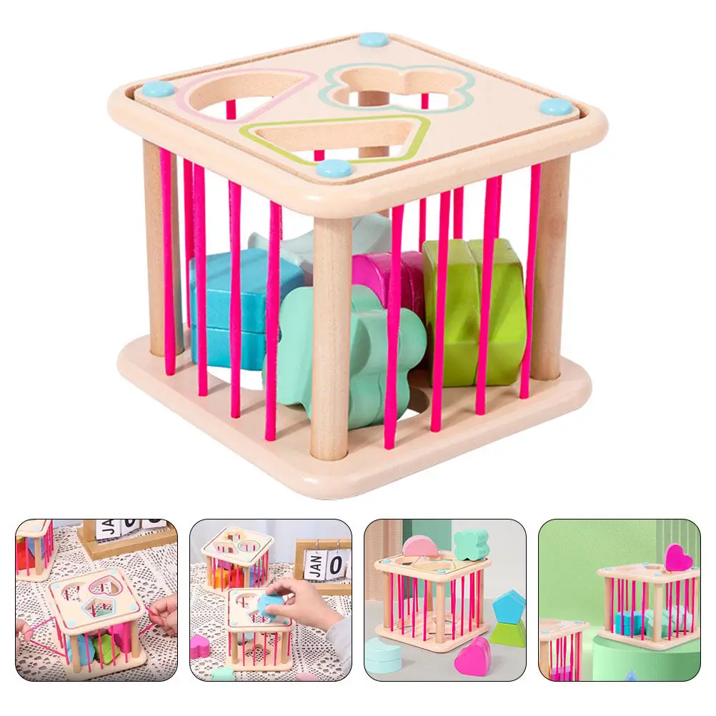 1 Set Wooden Sensory Blocks Fun Shape Sorter Educational Toddler Plaything Kids Creative Learning Development Accessory
1 Set Wooden Sensory Blocks Fun Shape Sorter Educational Toddler Plaything Kids Creative Learning Development Accessory