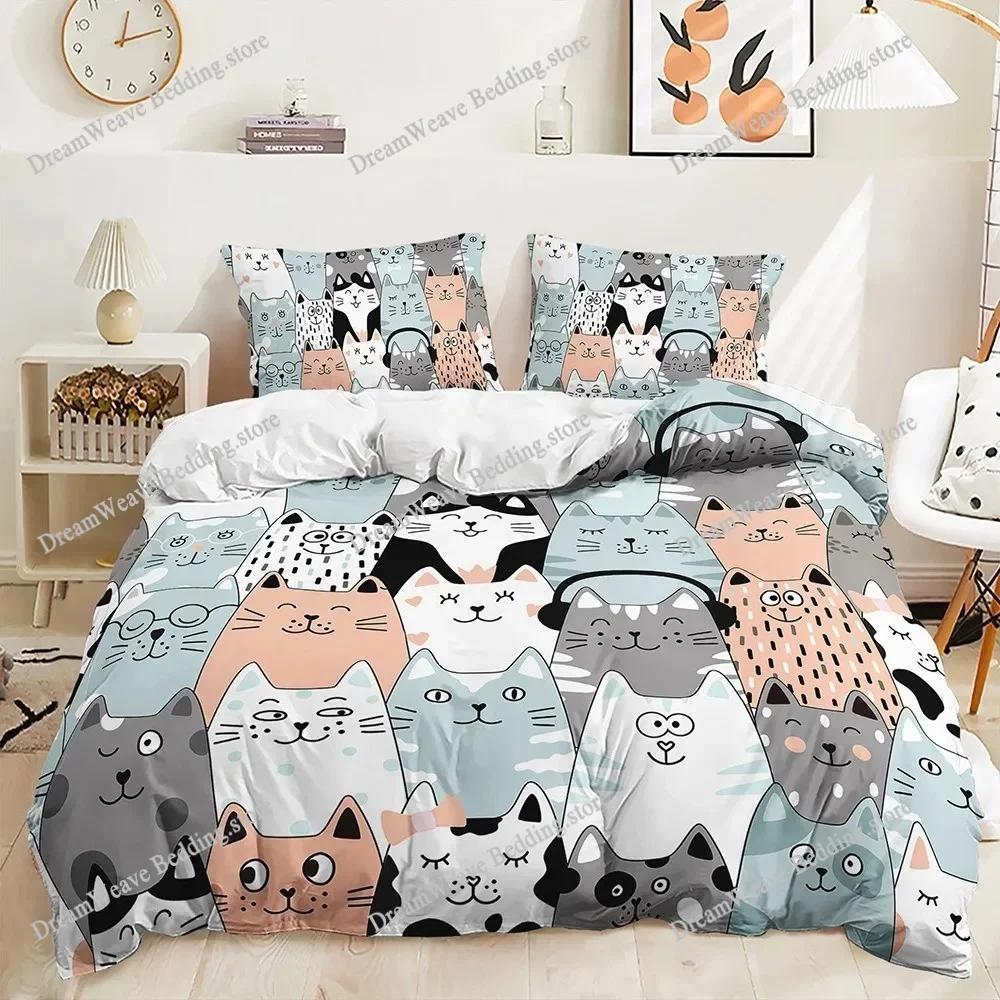 2 Cartoon Dog Duvet Cover Pillowcase Cat Bedding Set Adult Boy Girl Bedroom Decoration Children Gift Single Double Large Size963
2 Cartoon Dog Duvet Cover Pillowcase Cat Bedding Set Adult Boy Girl Bedroom Decoration Children Gift Single Double Large Size963