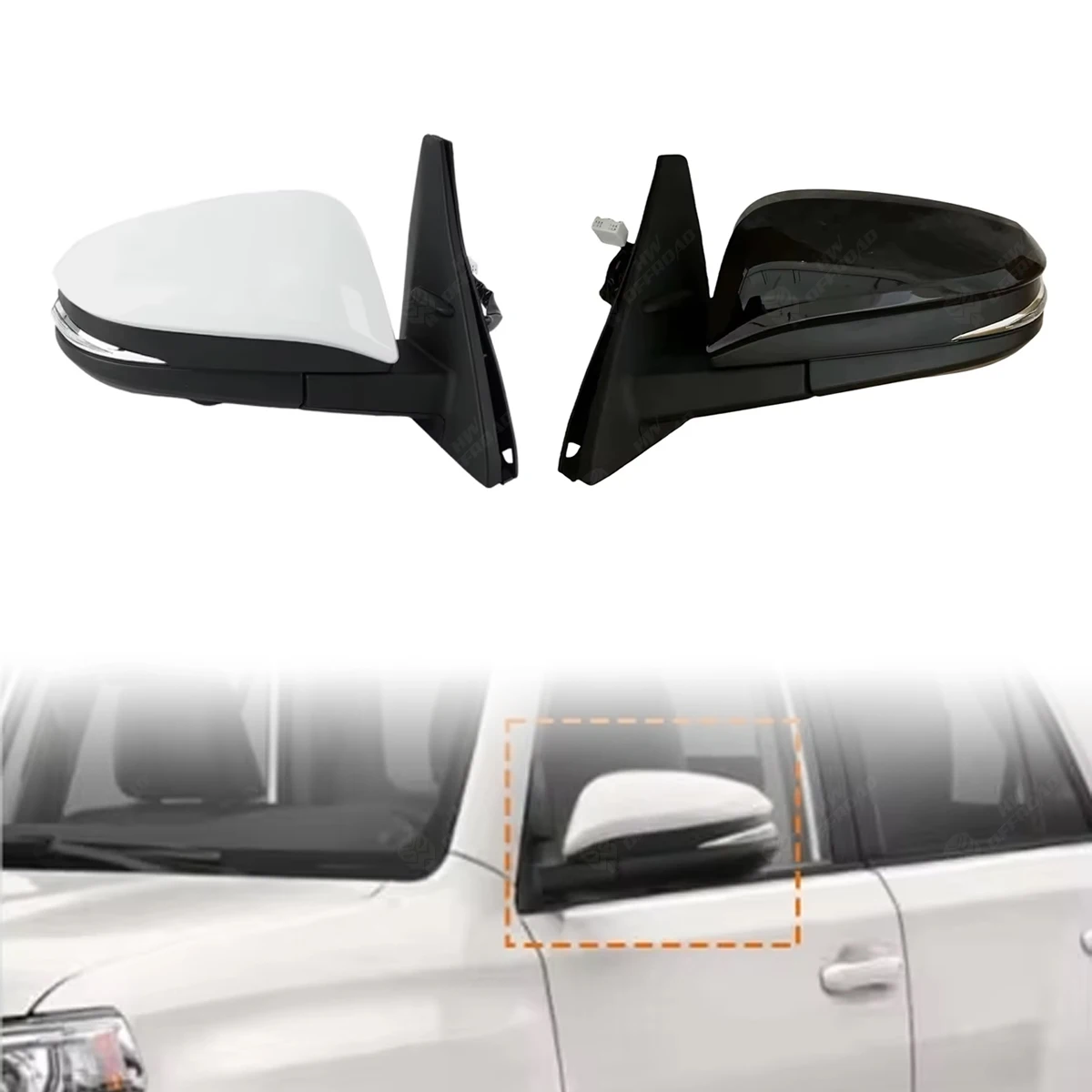 7/9 PIN Auto Side Rearview Mirror Assembly W/ Turn Signal for 4Runner 2014-2020 Car Heat Power Fold Side Mirror
7/9 PIN Auto Side Rearview Mirror Assembly W/ Turn Signal for 4Runner 2014-2020 Car Heat Power Fold Side Mirror