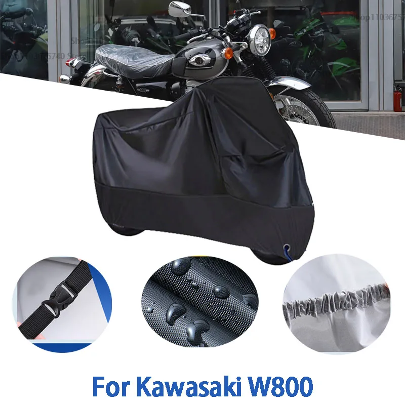 Motorcycle Full Covers For Kawasaki W800 Car Outdoors Sun Protection Dust No Ear Thickened Oxford Clothcover Accessories 
Motorcycle Full Covers For Kawasaki W800 Car Outdoors Sun Protection Dust No Ear Thickened Oxford Clothcover Accessories