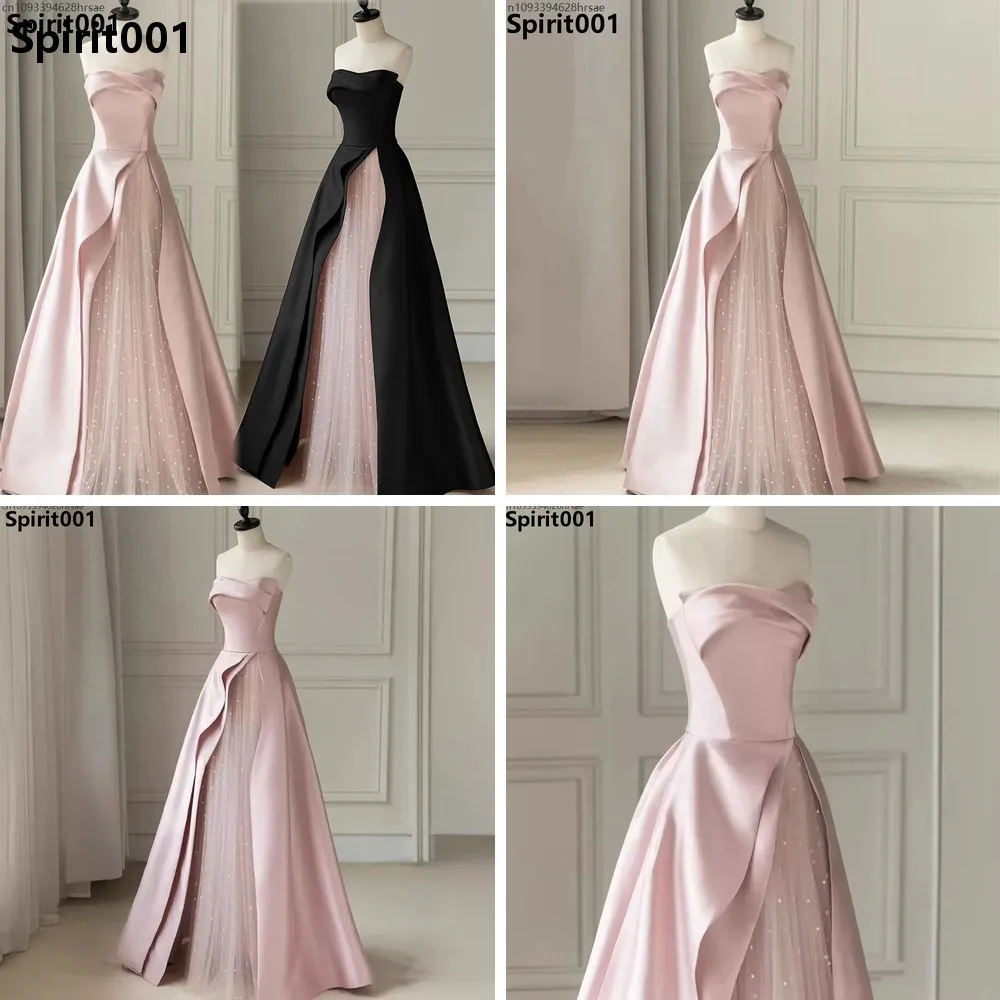 Elegant Black Long Prom Dress Strapless Tulle Evening Gown Luxury Pink Bridesmaid Cosplay Party Dress for Women
Elegant Black Long Prom Dress Strapless Tulle Evening Gown Luxury Pink Bridesmaid Cosplay Party Dress for Women
