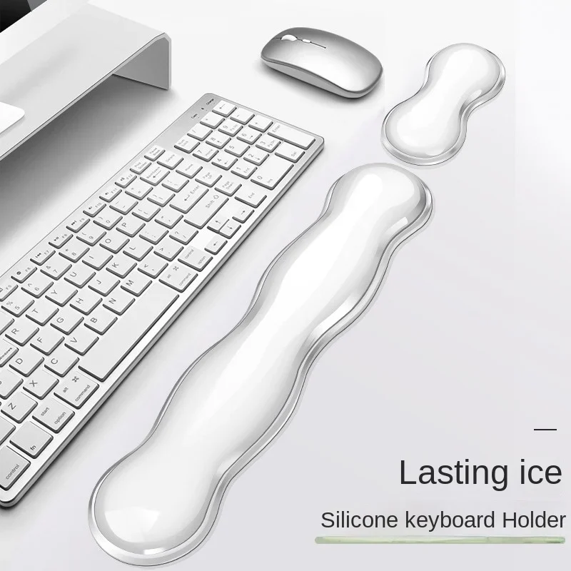 Mouse and Keyboard Support with Wrist Rest Non-slip Silicone Transparent Desktop Office Game Console Mouse Wrist Rest Silicone
Mouse and Keyboard Support with Wrist Rest Non-slip Silicone Transparent Desktop Office Game Console Mouse Wrist Rest Silicone