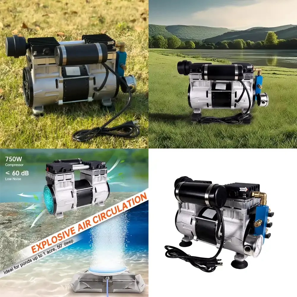 110V Mini High-Capacity Oilless Pond Aerator Silent Air Compressor System Gas-Powered Engine for New or Used Conditions
110V Mini High-Capacity Oilless Pond Aerator Silent Air Compressor System Gas-Powered Engine for New or Used Conditions