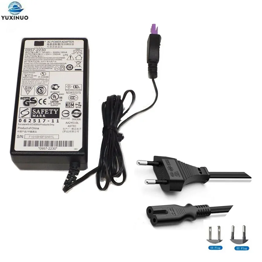 0957-2230 0957-2271 0957-2259 32V 1560mA AC Power Adapter Printer Charger for HP 6500 B8550 D5460 D5468 D7260 D7268 D7460 C6240
0957-2230 0957-2271 0957-2259 32V 1560mA AC Power Adapter Printer Charger for HP 6500 B8550 D5460 D5468 D7260 D7268 D7460 C6240