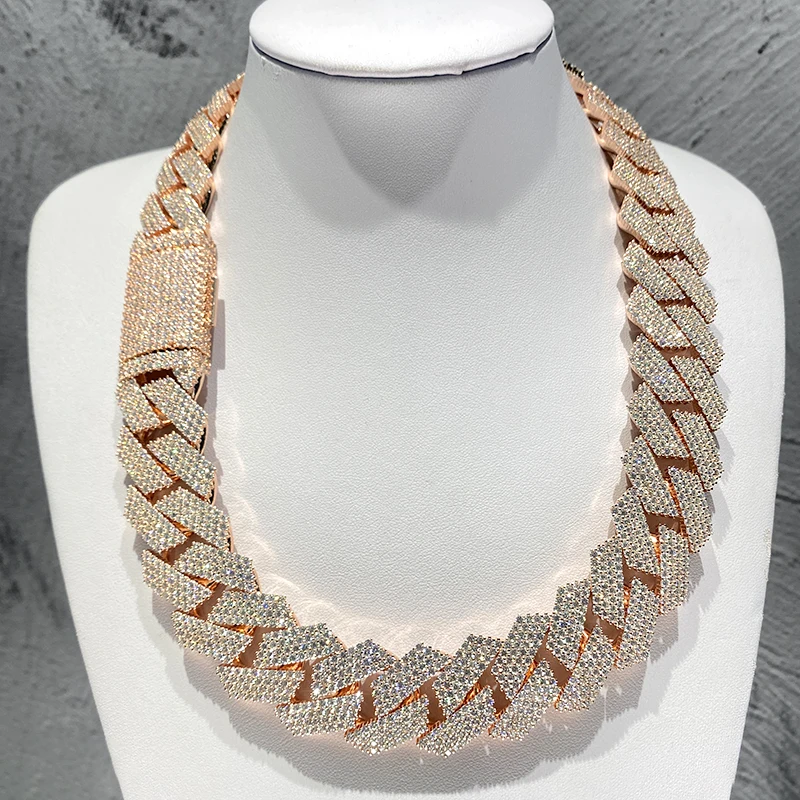 Thick Mens Hip Hop Diamond Cuban Necklace 925 Silver Iced Out 4 Row Cluster 24mm Moissanite Cuban Chain
Thick Mens Hip Hop Diamond Cuban Necklace 925 Silver Iced Out 4 Row Cluster 24mm Moissanite Cuban Chain