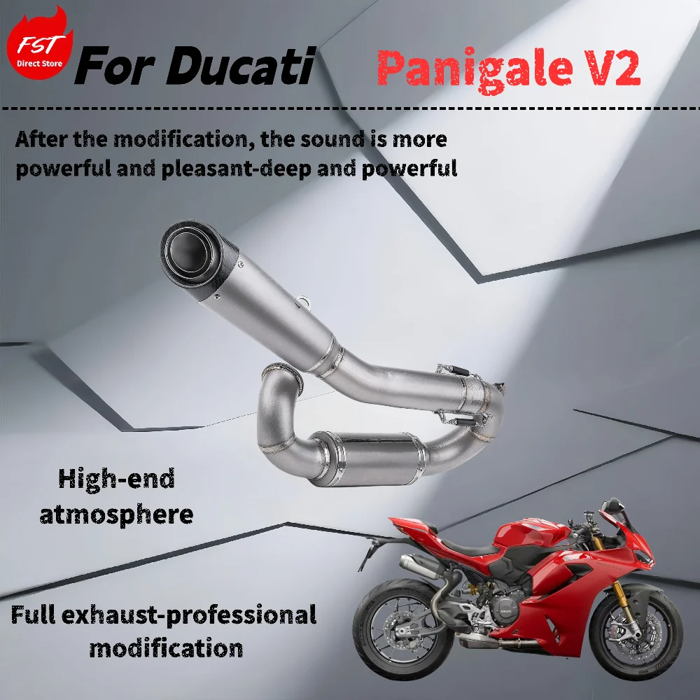 Для Ducati Panigale V2 - модифицированная полная выхлопная труба - глубокий и мощный звук
Для Ducati Panigale V2 - модифицированная полная выхлопная труба - глубокий и мощный звук