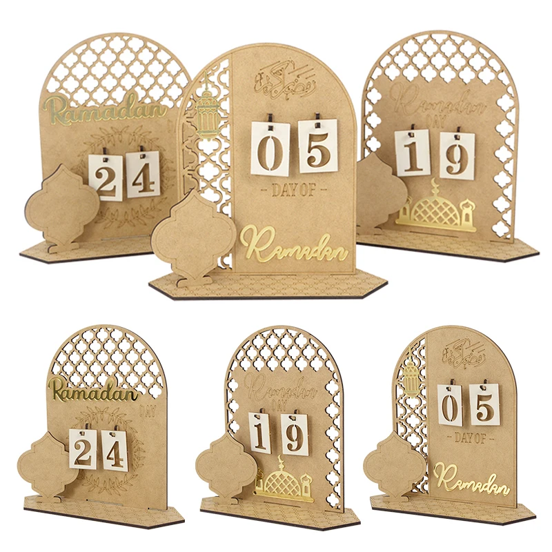 Countdown Calendar Ramadan Decoration Wooden DIY Ornament Advent Calendar Eid Mubarak Home Decor Islamic Muslim Festival Supply
Countdown Calendar Ramadan Decoration Wooden DIY Ornament Advent Calendar Eid Mubarak Home Decor Islamic Muslim Festival Supply