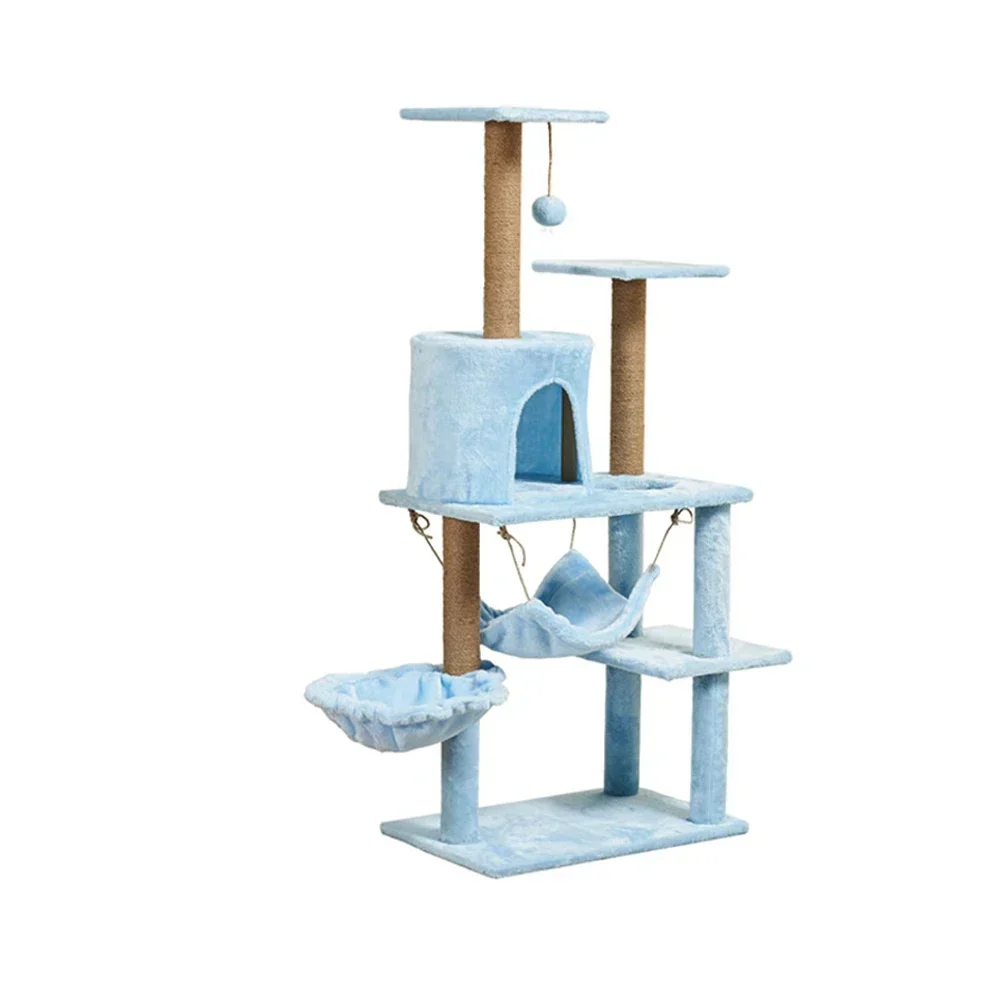 Big Large Cat Scratcher Tree Tower Wooden Cat Tree House Three Story Pet Scratch Post Jumping Platform Hammock Tree
Big Large Cat Scratcher Tree Tower Wooden Cat Tree House Three Story Pet Scratch Post Jumping Platform Hammock Tree