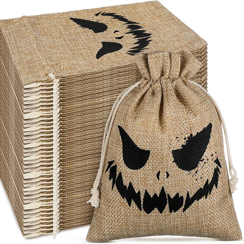 5Pcs 5x7 Inch Halloween Burlap Gift Bags – Drawstring Jute Candy Bags, Party Favors & Decoration Supplies
5Pcs 5x7 Inch Halloween Burlap Gift Bags – Drawstring Jute Candy Bags, Party Favors & Decoration Supplies