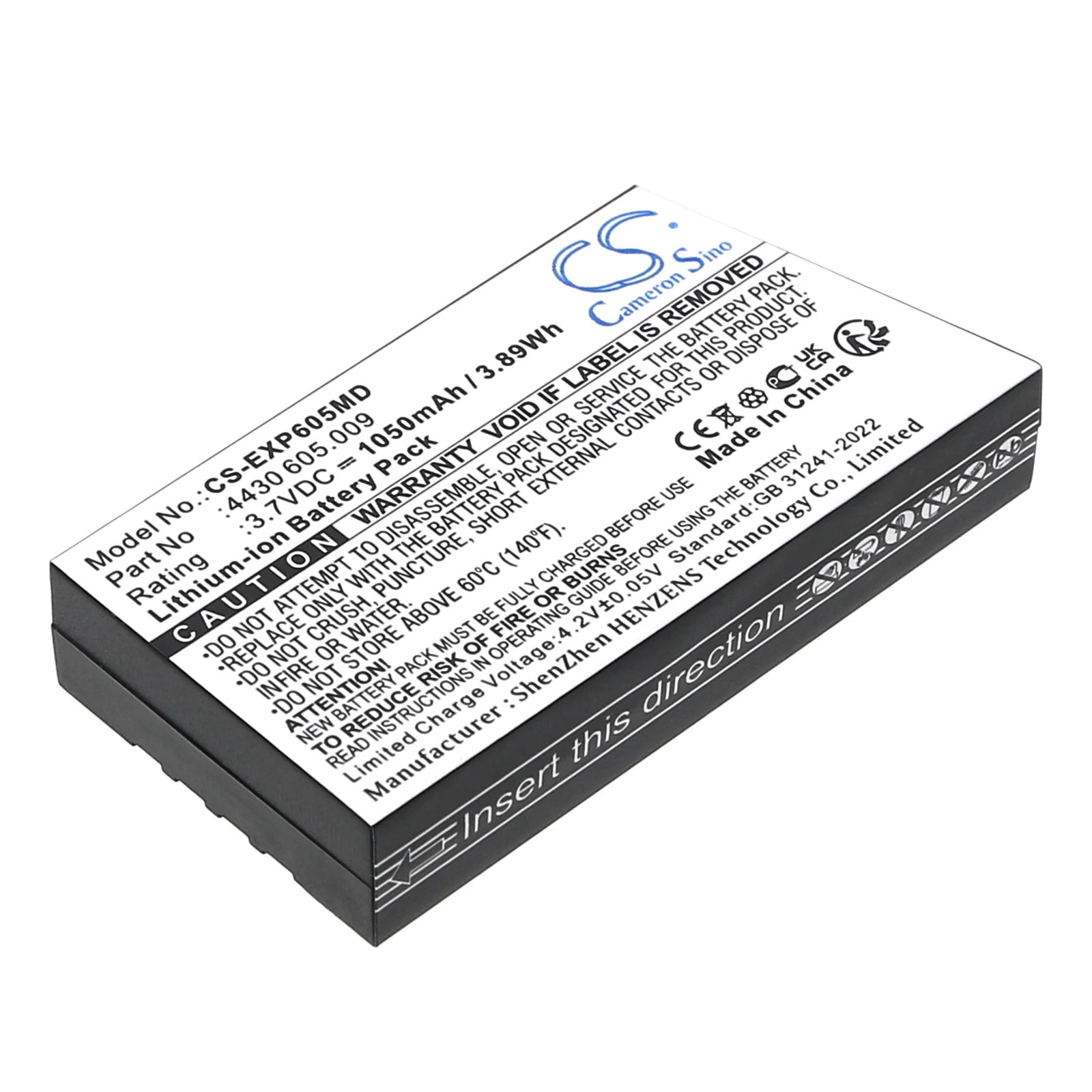 Li-ion Medical Battery for Eppendorf, 3.7V, 1050mAh, Compatible Models: Easypet 3
Li-ion Medical Battery for Eppendorf, 3.7V, 1050mAh, Compatible Models: Easypet 3