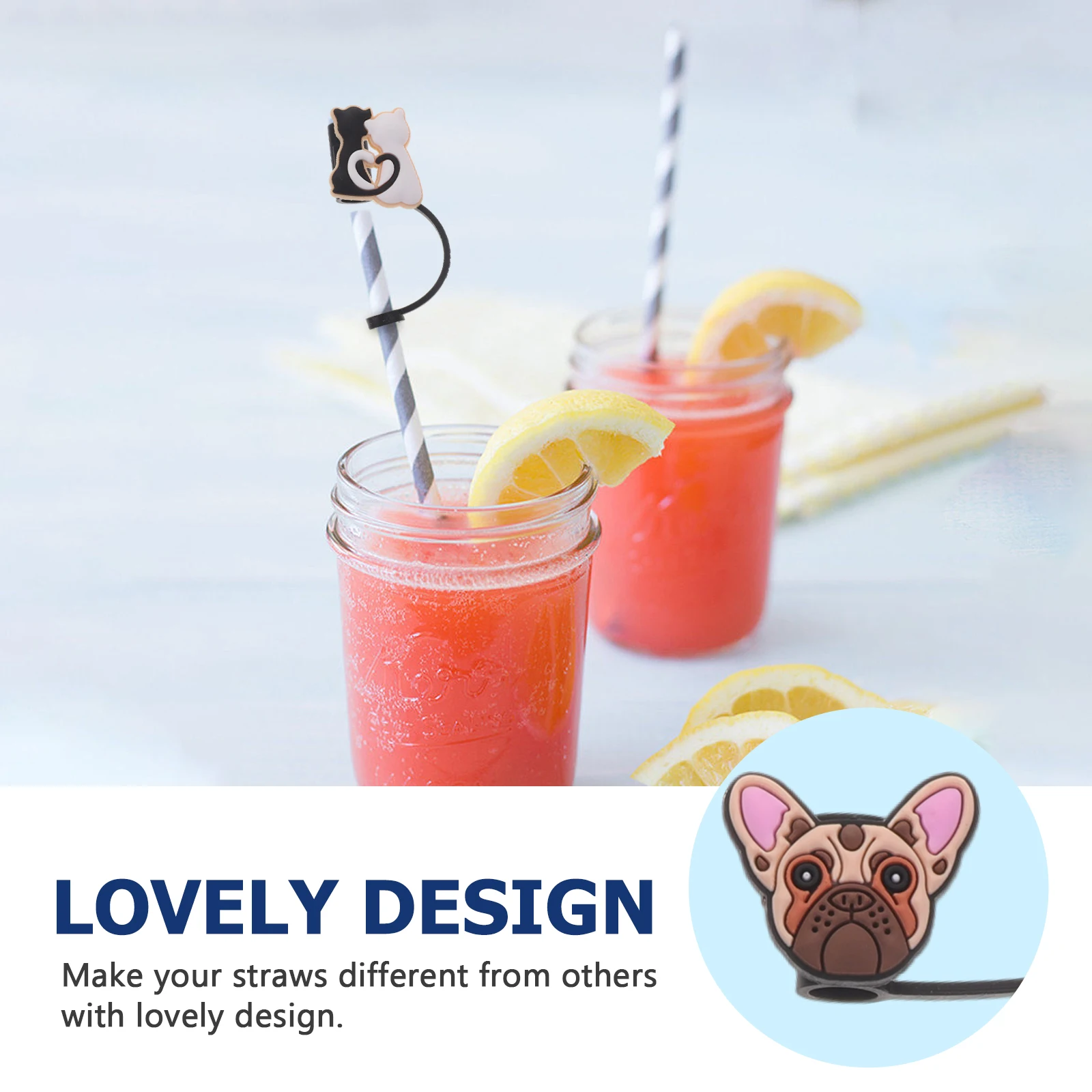 10 Pcs Drinking Straw Caps Cartoon Animal Silicone Dust Plugs Reusable Straw Covers Protectors Party Picnic Accessories
10 Pcs Drinking Straw Caps Cartoon Animal Silicone Dust Plugs Reusable Straw Covers Protectors Party Picnic Accessories