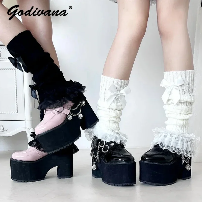 Japanese Retro Waterproof Love Rhinestone Chain Lolita Mine High-heeled JK Uniform Shoes Autumn New Loafers Women Paltform Shoes
Japanese Retro Waterproof Love Rhinestone Chain Lolita Mine High-heeled JK Uniform Shoes Autumn New Loafers Women Paltform Shoes