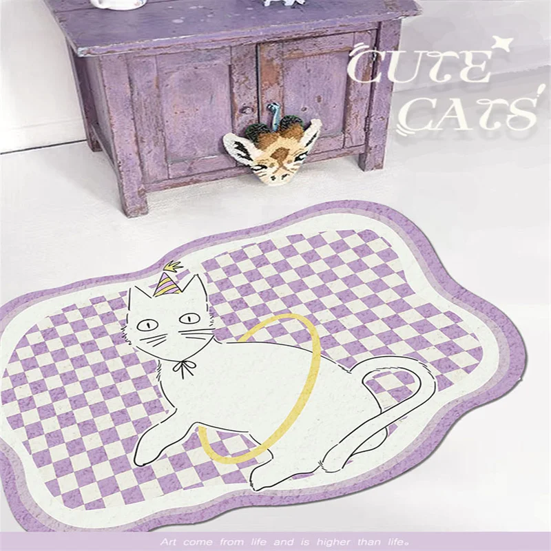 Irregular Cat Living Room Decoration Carpet Ins Simple Bedroom Bedside Soft Carpets Cute Cashmere Study Cloakroom Non-slip Rug
Irregular Cat Living Room Decoration Carpet Ins Simple Bedroom Bedside Soft Carpets Cute Cashmere Study Cloakroom Non-slip Rug