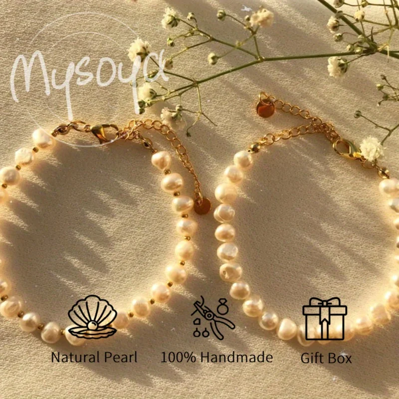 MYSOYA 5-6 мм белый браслет из пресноводного жемчуга в стиле барокко для женщин с подарочной коробкой идеальный подарок на день рождения, свадьбу, Рождество, ювелирные изделия
MYSOYA 5-6 мм белый браслет из пресноводного жемчуга в стиле барокко для женщин с подарочной коробкой идеальный подарок на день рождения, свадьбу, Рождество, ювелирные изделия