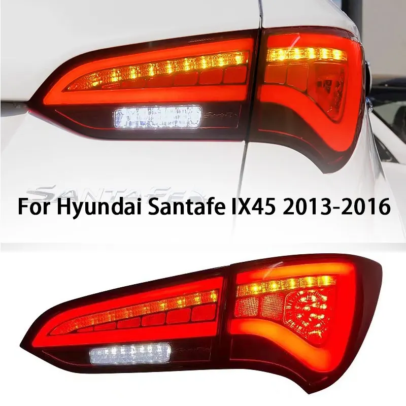 Автомобильный Стайлинг задний фонарь для Hyundai Sante FE IX45 2013-2018 светодиодный задний фонарь DRL сигнальный тормоз задний ход автоаксессуары
Автомобильный Стайлинг задний фонарь для Hyundai Sante FE IX45 2013-2018 светодиодный задний фонарь DRL сигнальный тормоз задний ход автоаксессуары
