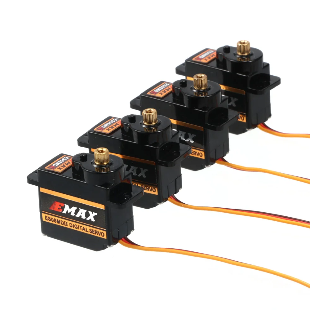 4/8 pcs EMAX ES08MDII ES08MD II 12g Micro Digital Metal Gear Steering Servo Drive for Remote Control RC Car Airplane
4/8 pcs EMAX ES08MDII ES08MD II 12g Micro Digital Metal Gear Steering Servo Drive for Remote Control RC Car Airplane