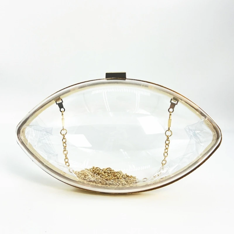 H3CB Clear Acrylic Clutches Purses Transparent Evening Handbags with Gold Chain Strap Football Crossbody Shoulder Bag
H3CB Clear Acrylic Clutches Purses Transparent Evening Handbags with Gold Chain Strap Football Crossbody Shoulder Bag